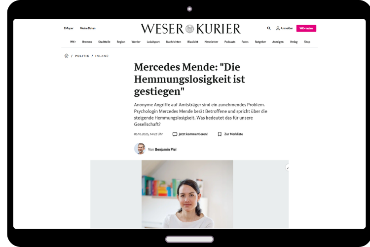 20251004 Mercedes Mende im Weserkurier