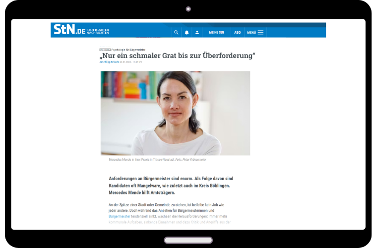 Mercedes Mende in der Stuttgarter Zeitung