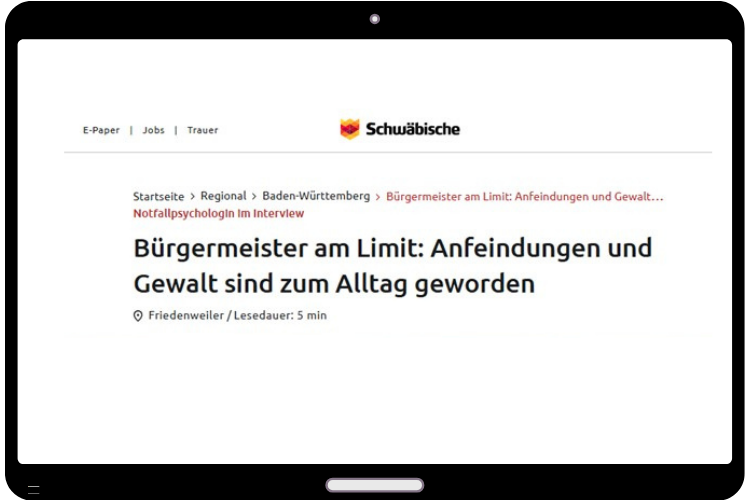 Mercedes Mende im Interview zu Bürgermeister am Limit