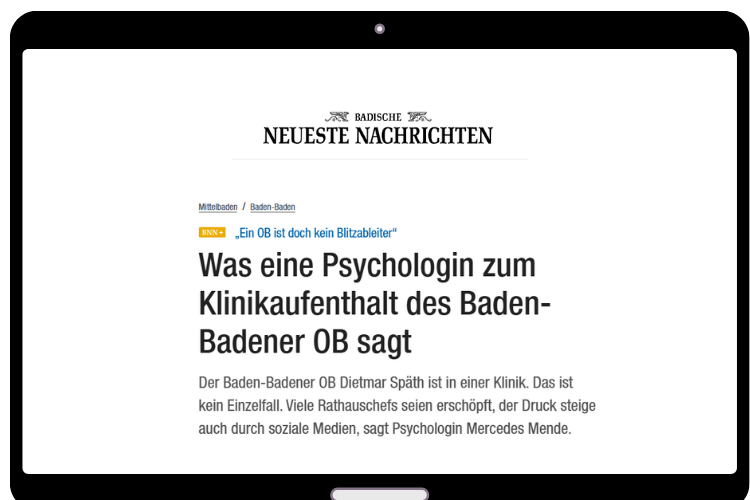 Mercedes Mende im Interview zu Überlastung, psychische Erkrankung und Ausscheiden aus dem Amt als Bürgermeister
